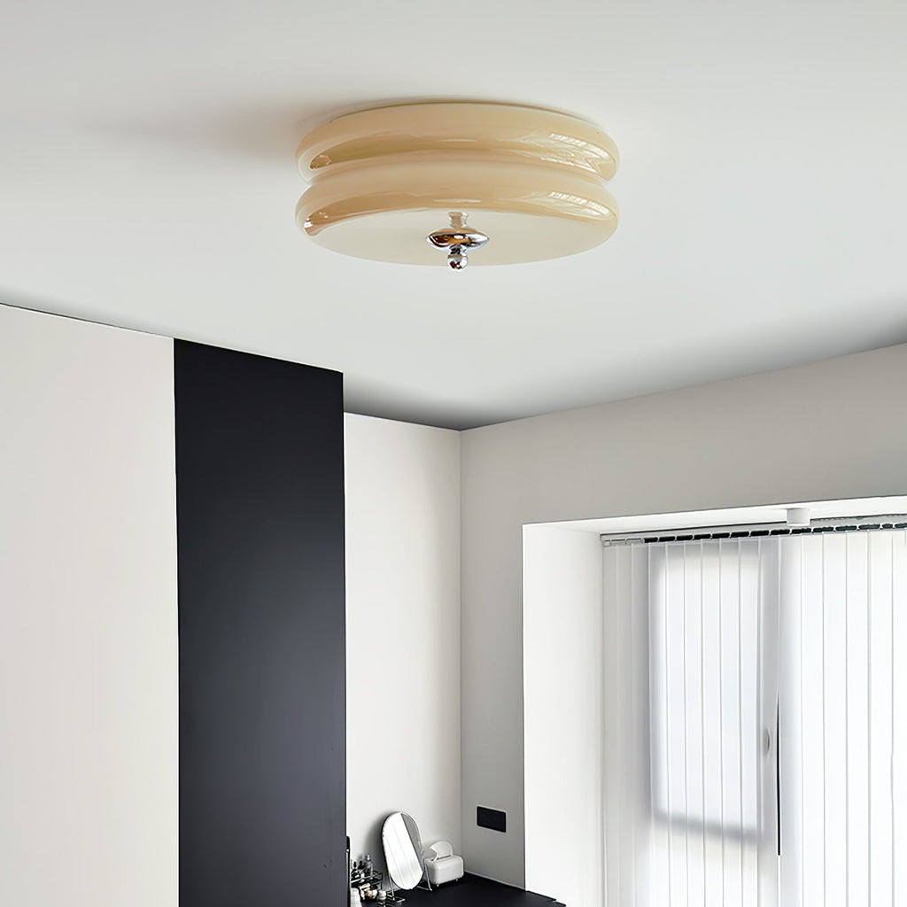גוף תאורה לתקרה LED Valeron בסגנון אר דקו וינטג' | Fioriscas