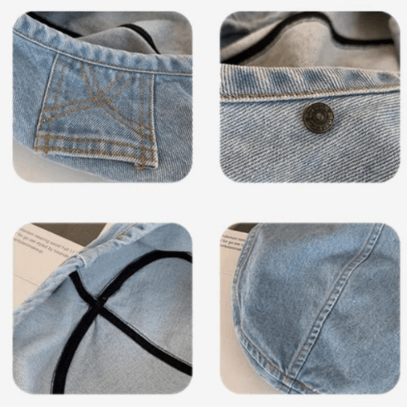 Vintage Denim Beret for Women with Timeless Retro Style | Fioriscas