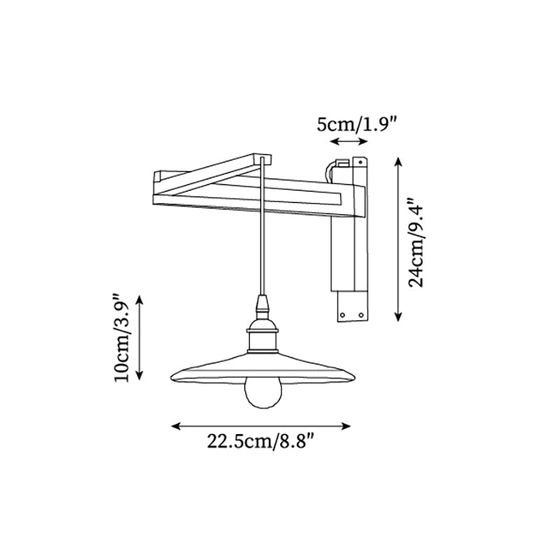 Geyla Rustieke Houten Wandlamp | Fioriscas