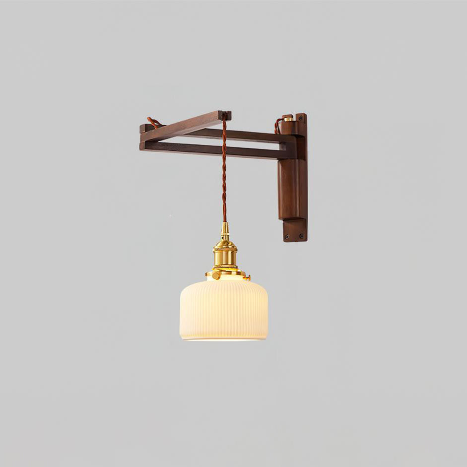 Geyla Rustieke Houten Wandlamp | Fioriscas