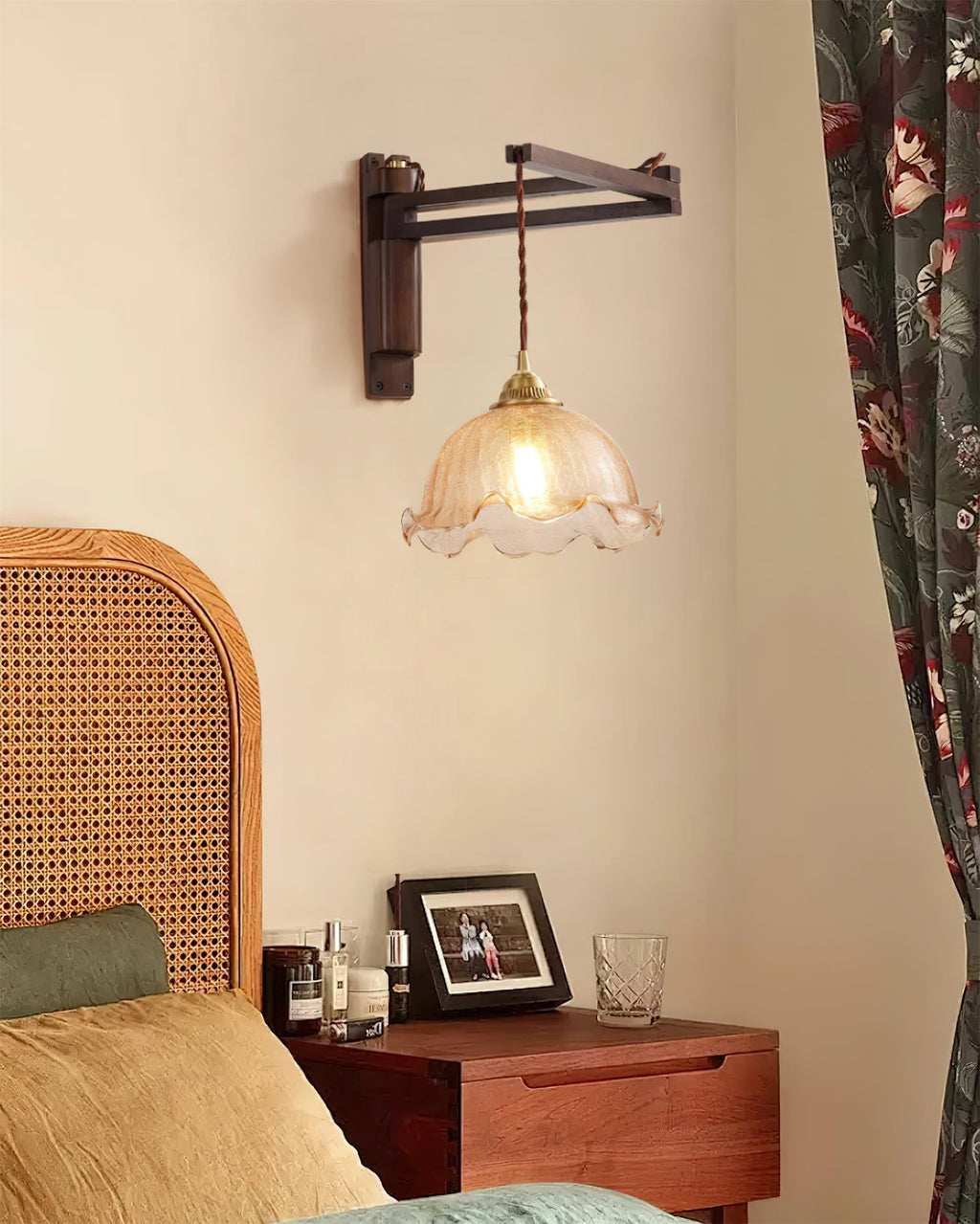 Geyla Rustieke Houten Wandlamp | Fioriscas