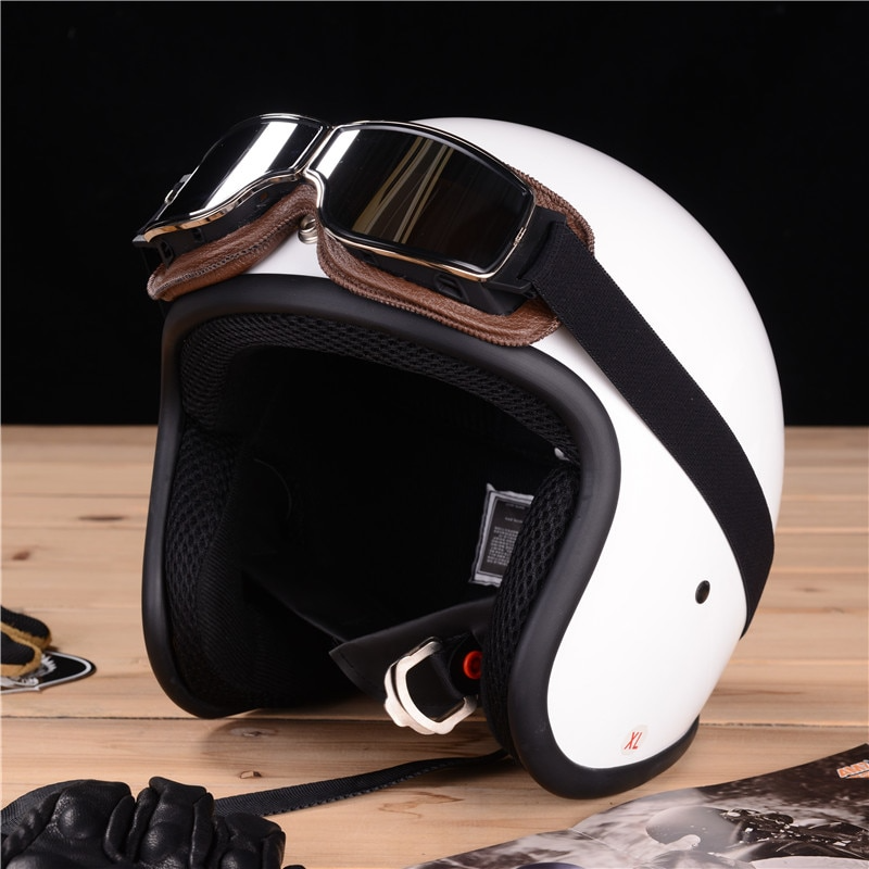 Rideredge Vintage Leather Motorcycle Glasses, Windproof Frame