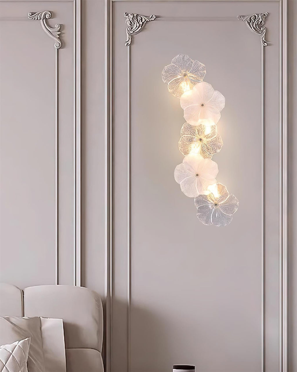 Lampada da parete floreale Givelle | Fioriscas