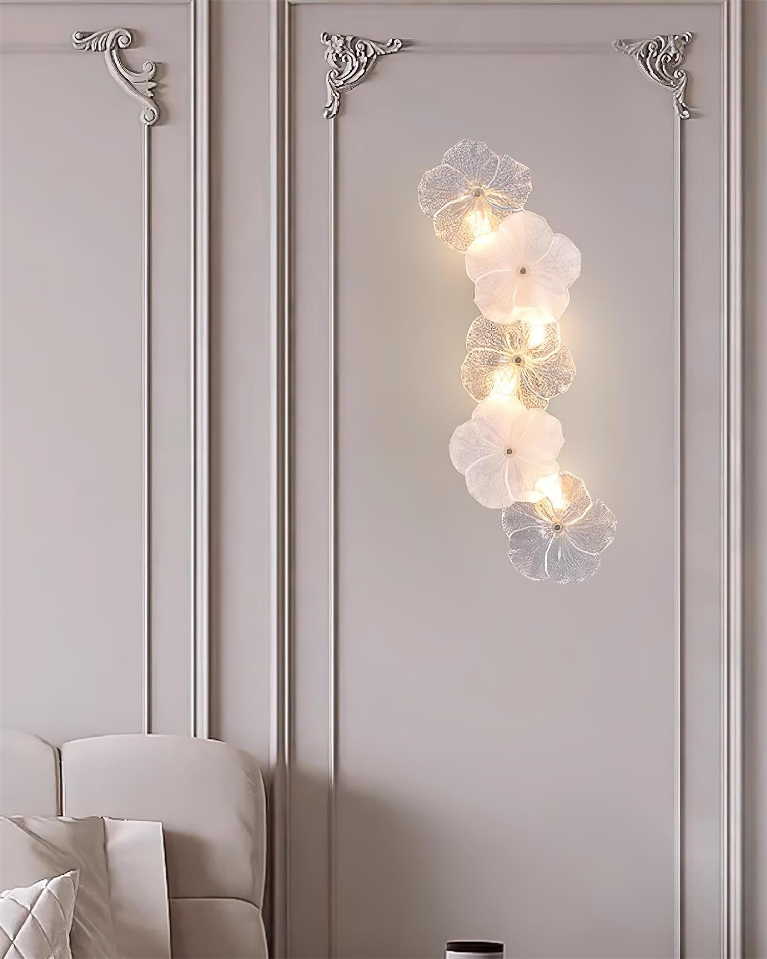 Lampada da parete floreale Givelle | Fioriscas