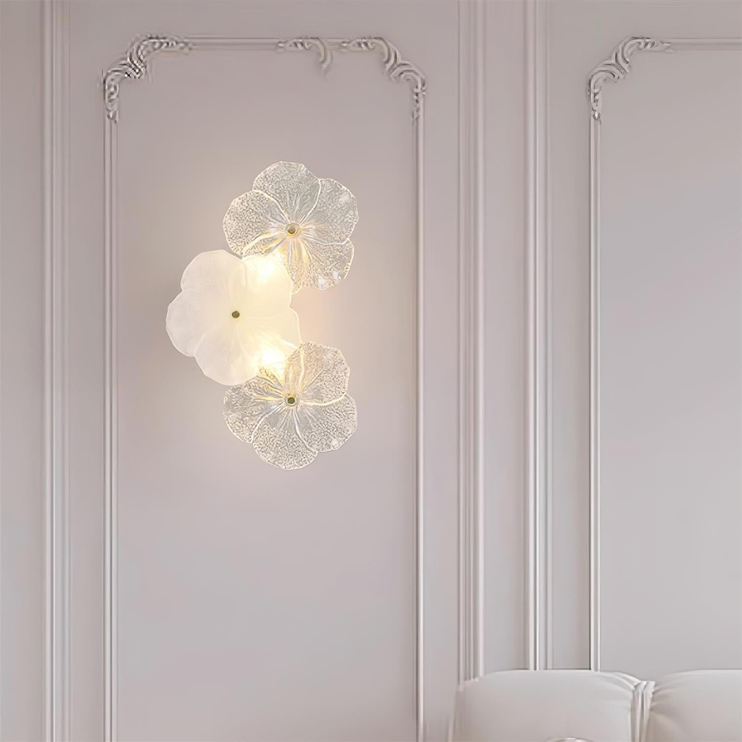 Lampada da parete floreale Givelle | Fioriscas