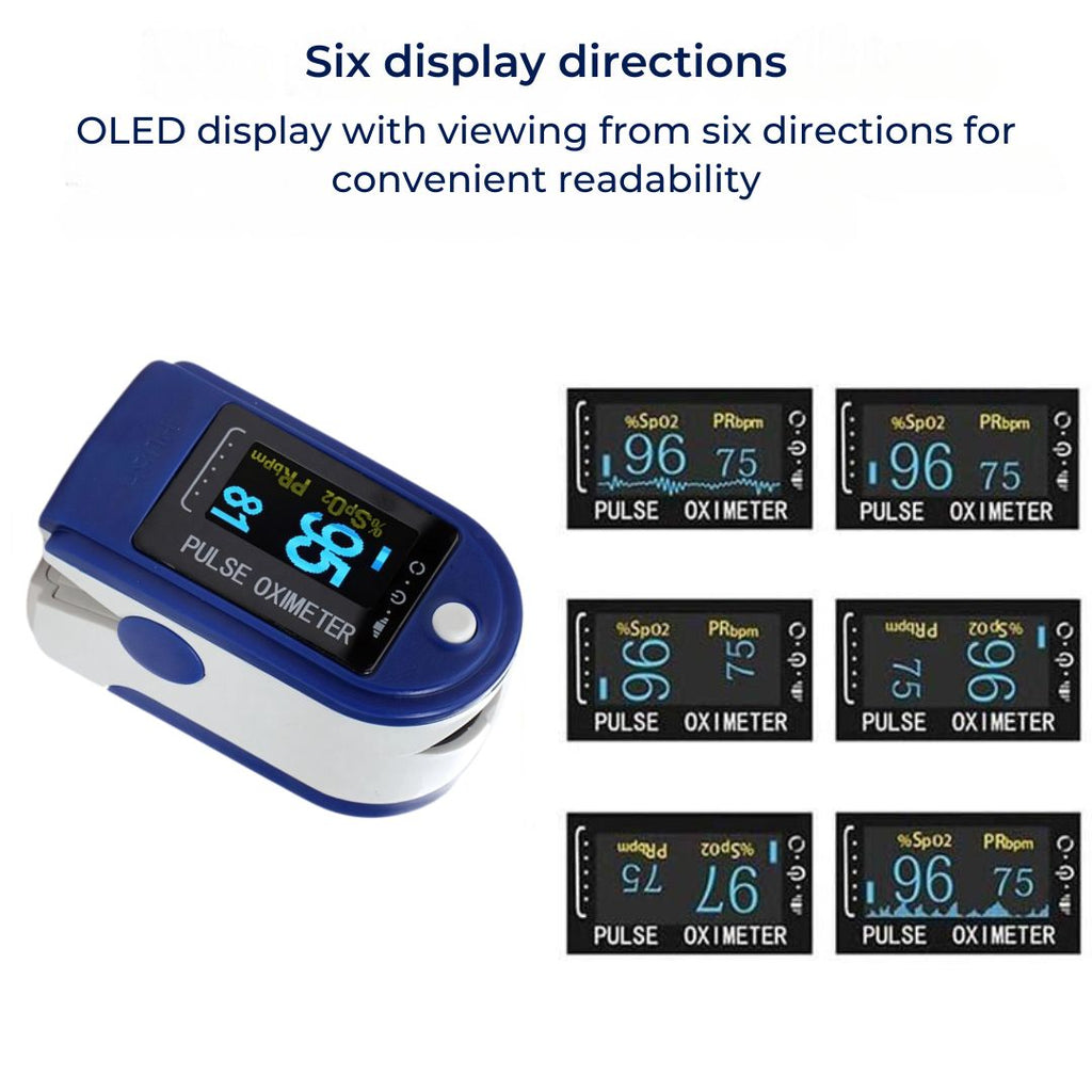 OxiSense-Gesundheitstracker für den Finger mit OLED-Display