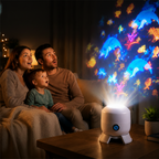 LED Wave Projector Light for a Calming Bedroom Glow
