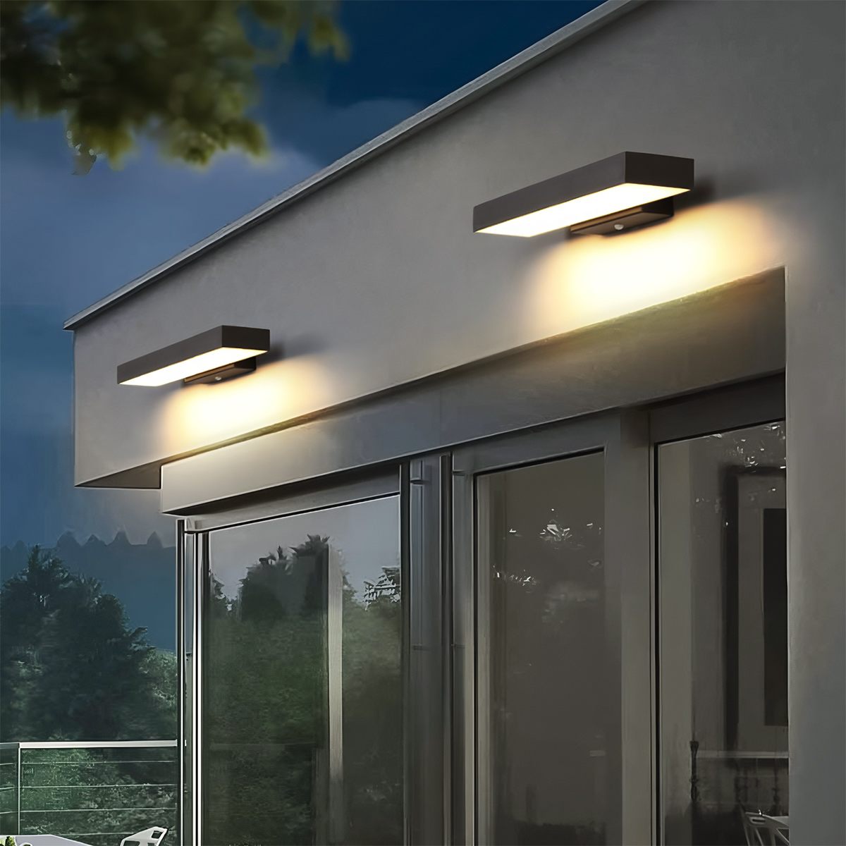 Luz de Parede Exterior Lumencrest Pro com Sensor IP54 Alumínio