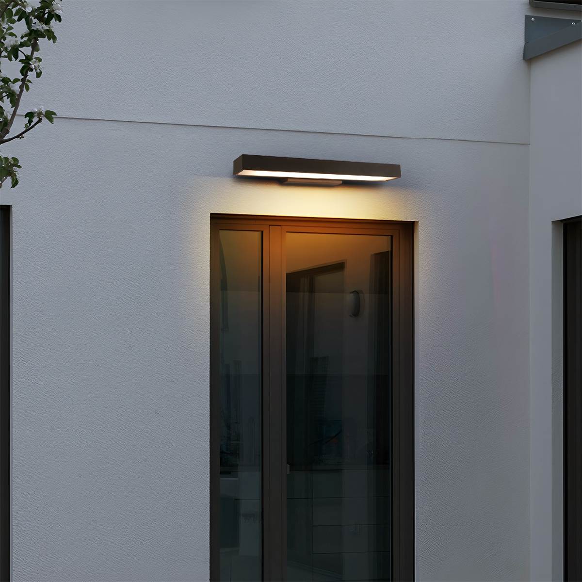 Luz de Parede Exterior Lumencrest Pro com Sensor IP54 Alumínio