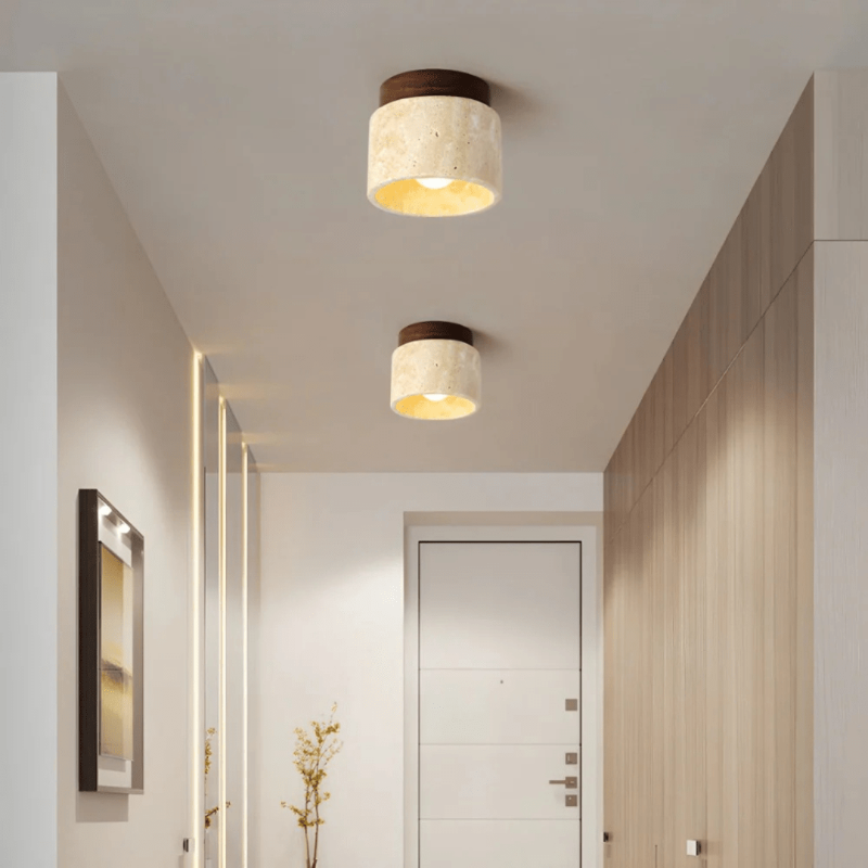 Minimalistická LED lampa ze dřeva pro klidnou atmosféru - Fioriscas
