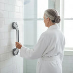 Secure Suction Shower Grab Bar for Safe Bathroom Support | Fioriscas
