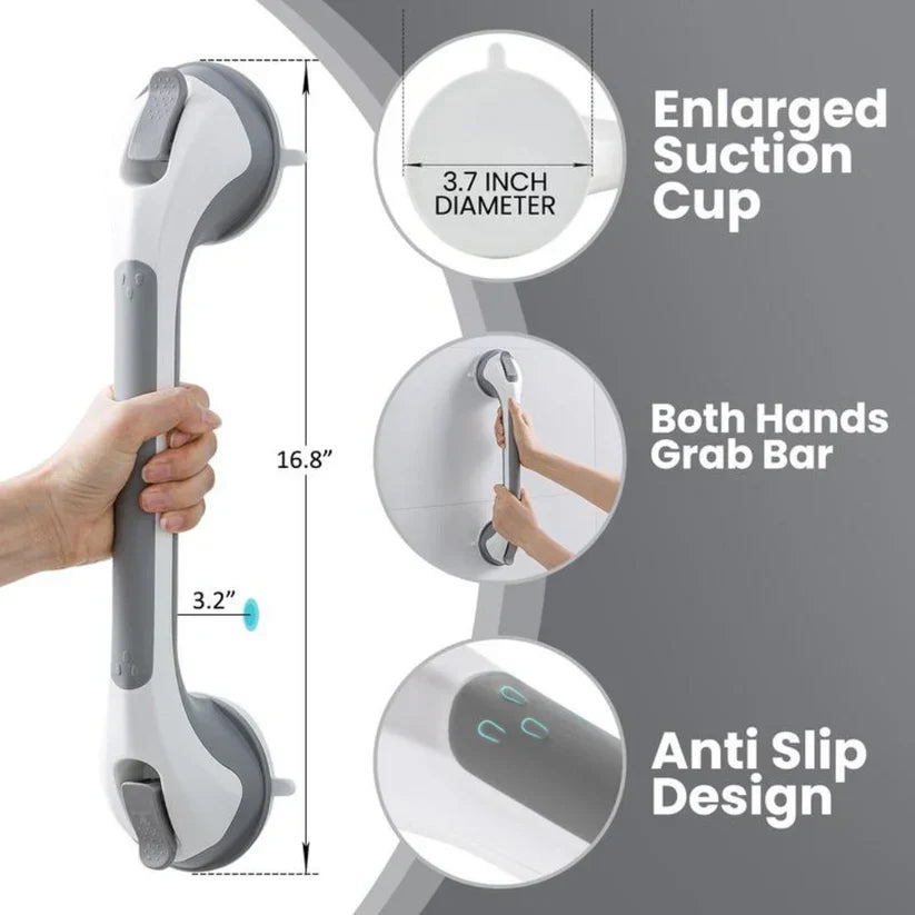 Secure Suction Shower Grab Bar for Safe Bathroom Support | Fioriscas