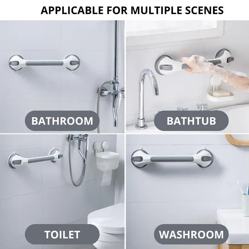 Secure Suction Shower Grab Bar for Safe Bathroom Support | Fioriscas