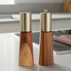 Set elegante di macinapepe e saliera in legno - Fioriscas