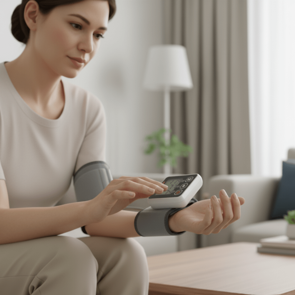 Polsino digitale per pressione sanguigna e frequenza cardiaca - Fioriscas