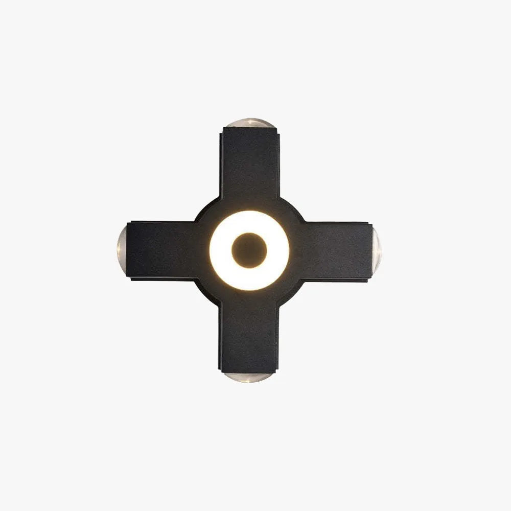 Ovelo Modern Waterproof Minimalist Cross Outdoor Wall Light Garden/Corridor - Neutralighting