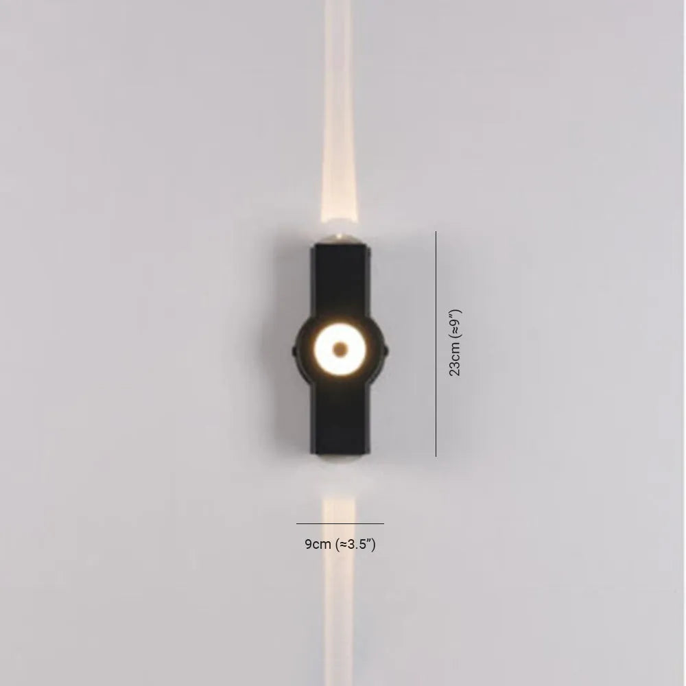 Ovelo Modern Waterproof Minimalist Cross Outdoor Wall Light Garden/Corridor | Fioriscas