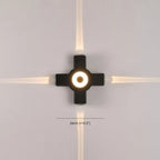 Ovelo Modern Waterproof Minimalist Cross Outdoor Wall Light Garden/Corridor | Fioriscas