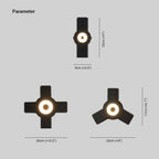 Ovelo Modern Waterproof Minimalist Cross Outdoor Wall Light Garden/Corridor | Fioriscas