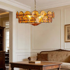 HaloSphere Stainless Steel And Glass Discs Chandelier