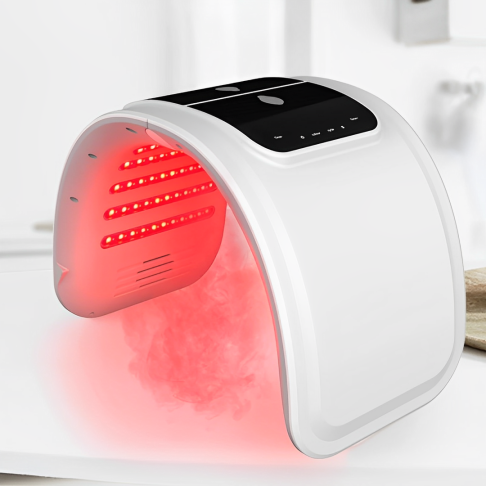 LumiDerm monivärinen LED-kasvovalolaite, punainen valo