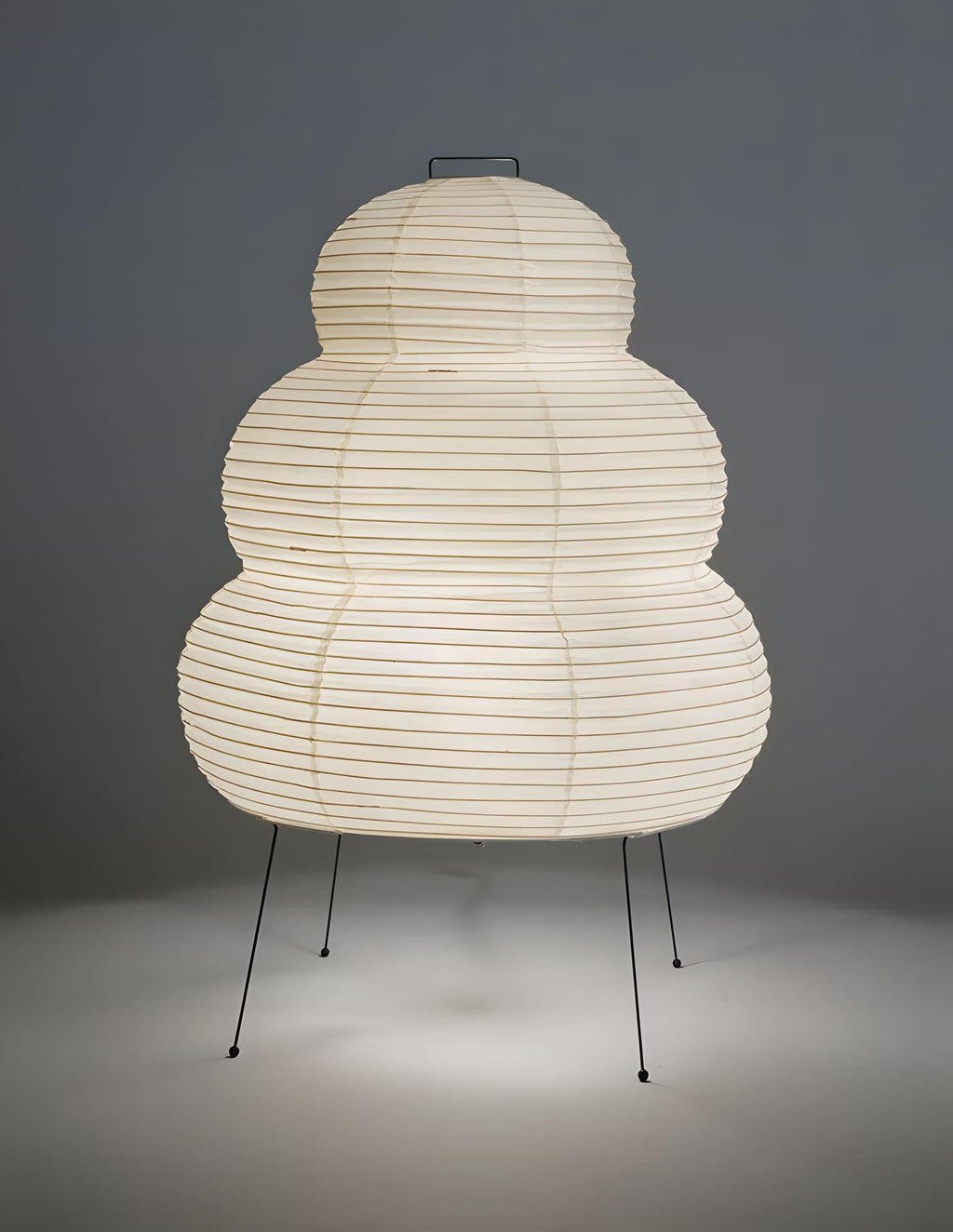 LumiWashi Aura 25N állólámpa kézzel készített kerek washi papír lámpás fény  