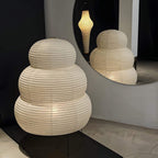 LumiWashi Aura 25N állólámpa kézzel készített kerek washi papír lámpás fény  