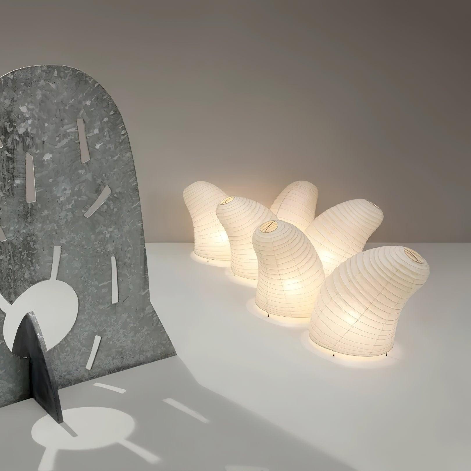 Shiori Glow Handmade Mulberry Paper Table Lamp Inspired By Japanese Lanterns