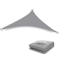 Triangle Sun Shade Sail Over Garden Area For Patio