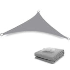 Triangle Sun Shade Sail Over Garden Area For Patio
