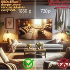 Mini caméra de sécurité Wi-Fi, 1080p étanche avec vision nocturne, angle de vue de 160°