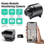 Mini caméra de sécurité Wi-Fi, 1080p étanche avec vision nocturne, angle de vue de 160°