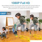 Mini videocamera WiFi per visione notturna, impermeabile, HD 1080P, grandangolo da 160°