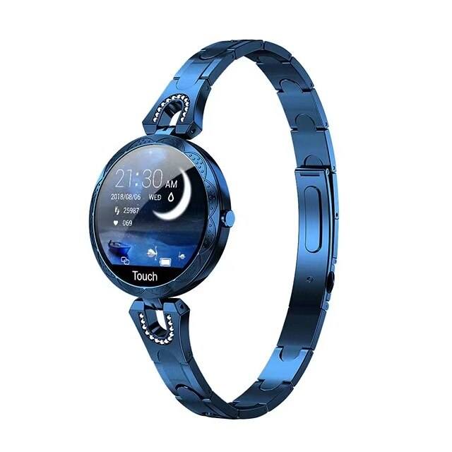 Orologio fitness impermeabile Aquafit da donna con monitoraggio della pressione arteriosa, della frequenza cardiaca e del sonno