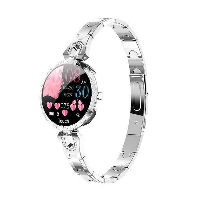 Orologio fitness impermeabile Aquafit da donna con monitoraggio della pressione arteriosa, della frequenza cardiaca e del sonno