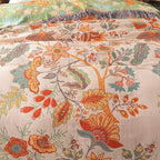 Cotton Reversible Blanket with Jacquard Pattern - Fioriscas