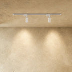 Slim Black Track Lighting With Adjustable Cylinder Heads For Accent And Task Lighting