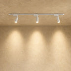 Slim Black Track Lighting With Adjustable Cylinder Heads For Accent And Task Lighting