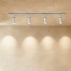 Slim Black Track Lighting With Adjustable Cylinder Heads For Accent And Task Lighting