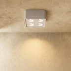 QuadLux Square Gimbal Downlight With Four Adjustable Heads