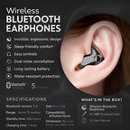 Bluetooth Earbuds, Waterproof And Noise-Reducing, Up To 24-Hour Playback