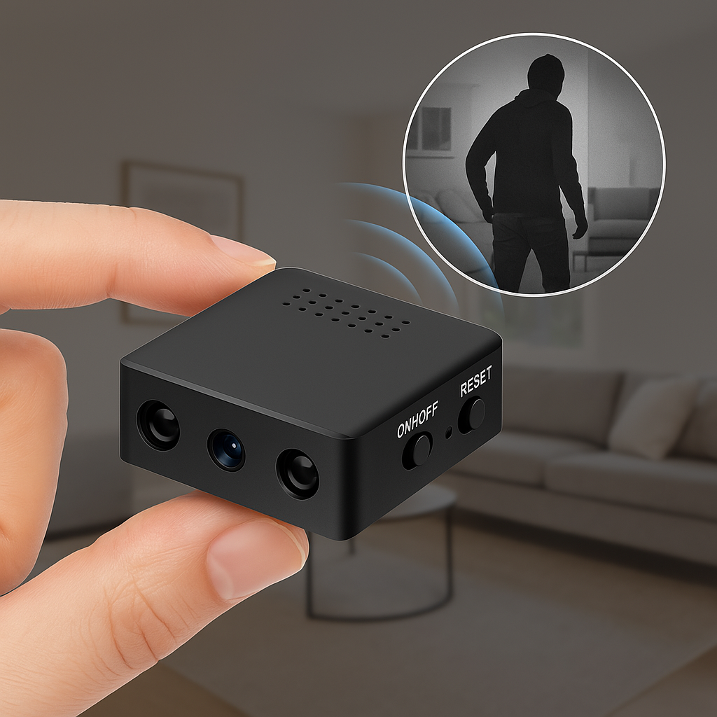 Compact Wireless Security Camera With Auto Night Vision And Motion Alerts
