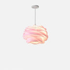 Lampada a sospensione in vetro, design floreale a rosario, Luminara