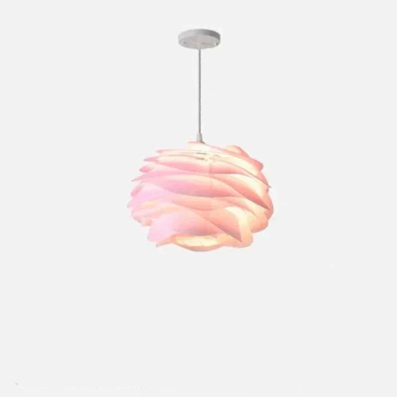 Lampada a sospensione in vetro, design floreale a rosario, Luminara