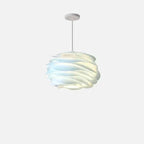 Lampada a sospensione in vetro, design floreale a rosario, Luminara