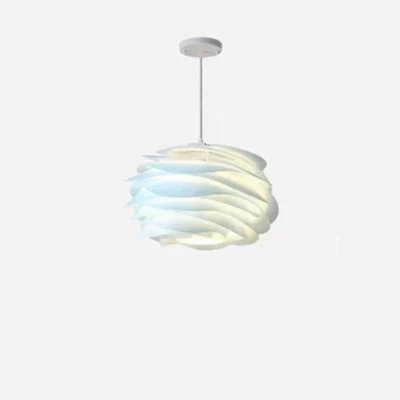 Lampada a sospensione in vetro, design floreale a rosario, Luminara