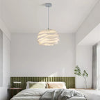 Lampada a sospensione in vetro, design floreale a rosario, Luminara