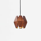 Pendant Lamp Geometric Wood Shade Warm Glow Nordic Minimalist Accent - Neutralighting