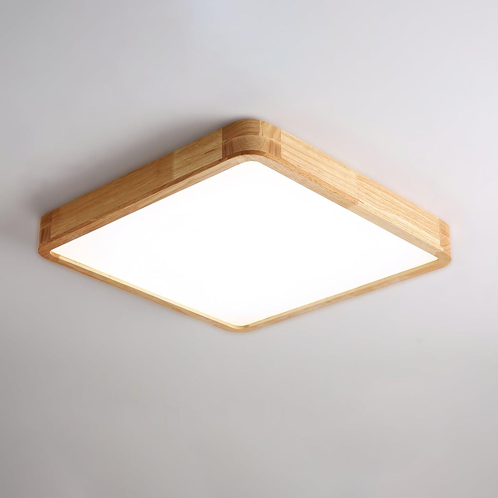 Hano Wooden Geometric Ceiling Light - Neutralighting