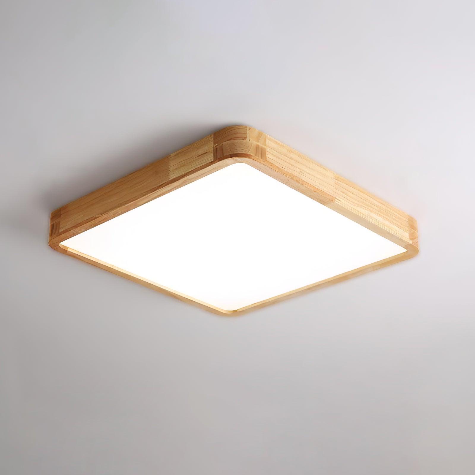 Hano træ geometrisk loftslampe | Fioriscas